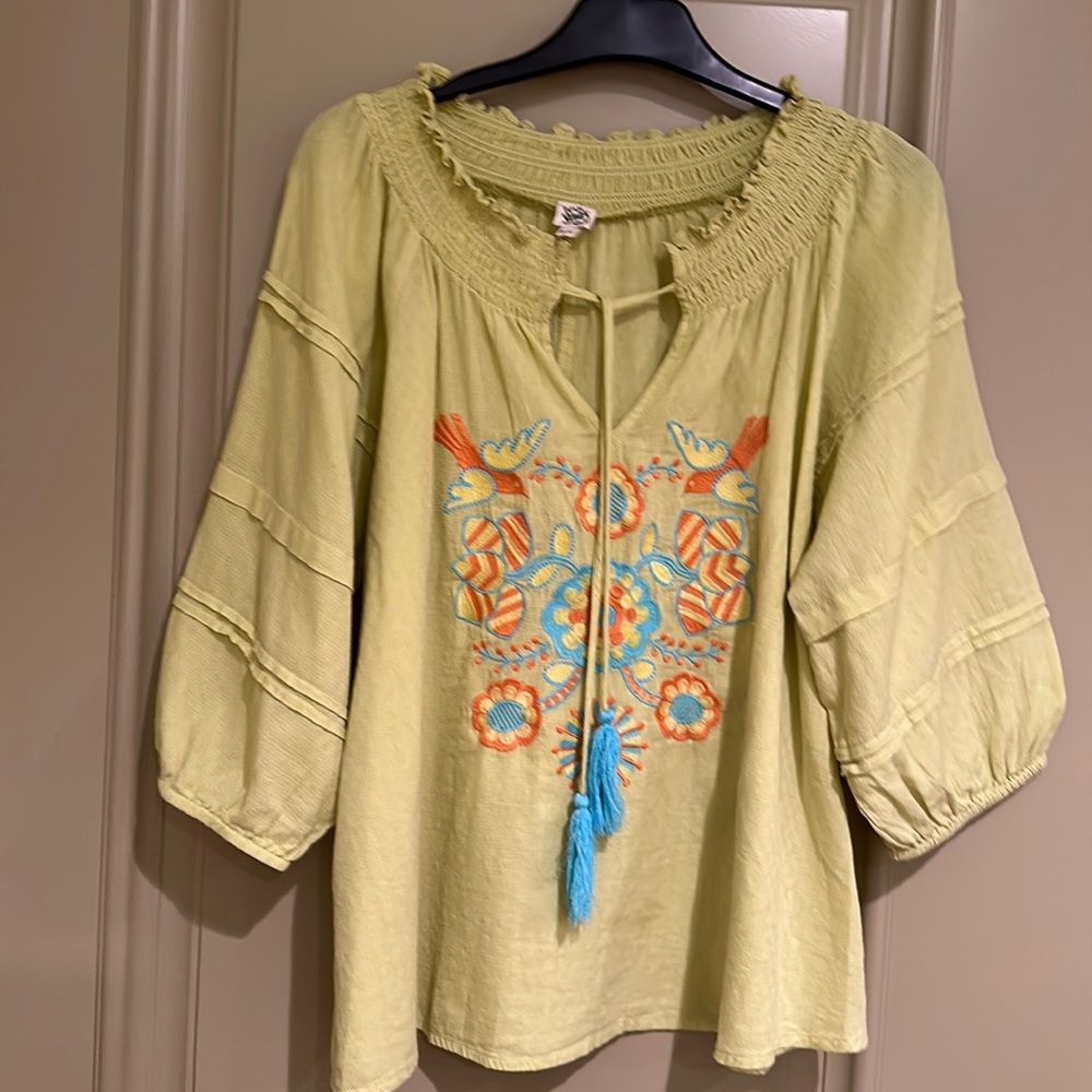 Ivy Jane embroidered peasant blouse